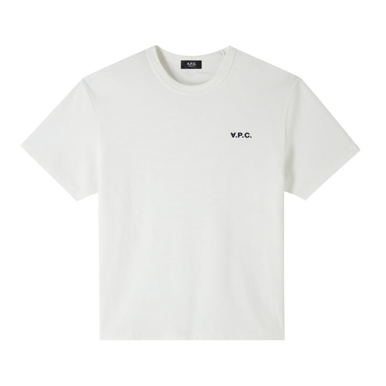 T-shirt boxy fit bianca con logo piccolo - YES SHOPT-shirtA.P.C.COHBQ-H26391-XXS1604438141771
