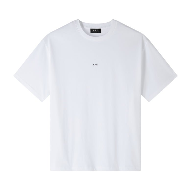 T-shirt boxy fit bianca con micro logo - YES SHOPT-shirtA.P.C.COHBW-H26386-XXS9704438141771