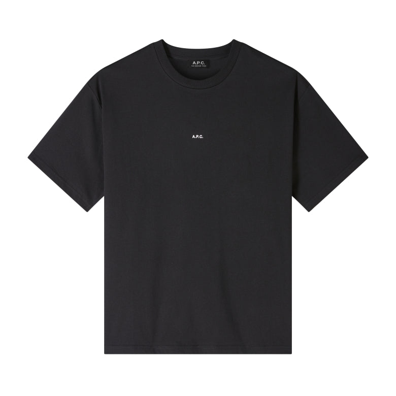 T-shirt boxy fit nera con micro logo - YES SHOPT-shirtA.P.C.COHBW-H26386-XXS8904438141771