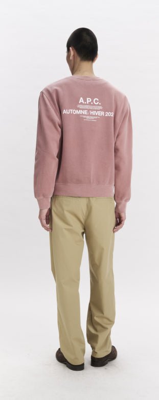 Felpa rosa girocollo con stampa sul retro - YES SHOPFelpeA.P.C.COHBT-H37046-XXS