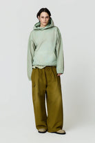 Felpa con cappuccio Assenzio verde lavata - YES SHOPFelpeDANILO PAURA16DP30040000019-XXS