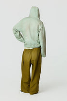 Felpa con cappuccio Assenzio verde lavata - YES SHOPFelpeDANILO PAURA16DP30040000019-XXS