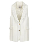 Gilet Elenoir panna gessato - YES SHOPGiletSEMICOUTUREY6SI51-IT 347689908162771