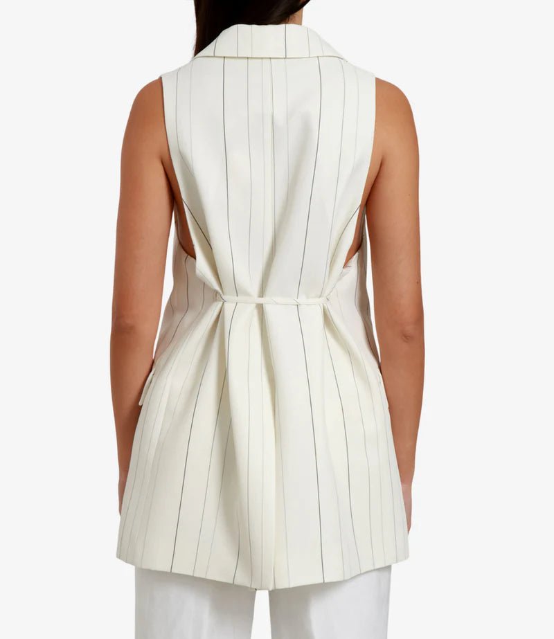 Gilet Elenoir panna gessato - YES SHOPGiletSEMICOUTUREY6SI51-IT 347689908162771