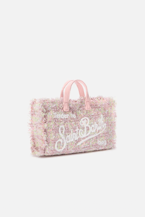 Phone bag in tweed filato lurex rosa e verde - YES SHOPBorse a tracollaMC2 SAINT BARTHPHONE007/00171-Taglia unica