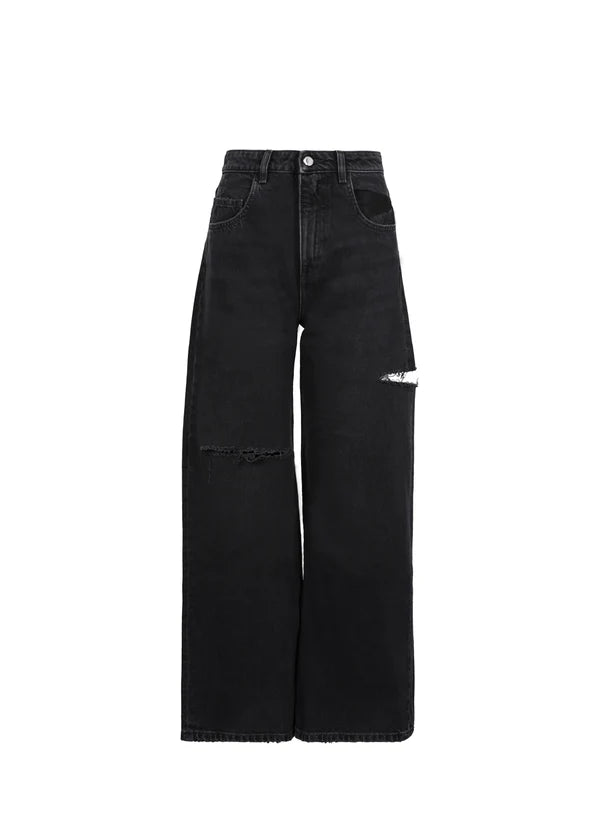 Jeans Poppy nero con tagli alla gamba - YES SHOPJeansICON DENIMPOPPY-W247674044098571