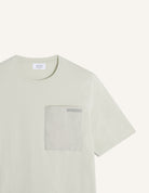 T-shirt grigio chiaro con tasca in nylon - YES SHOPT-shirtMAISON KITSUNEQM00108KJ7026-XXS1930031776771