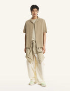 Camicia beige in seersucker - YES SHOPCamicieMAISON KITSUNEQM00407WC5082-XXS1140031776771