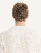 Cardigan ecru a maniche corte in maglia - YES SHOPMaglioniMAISON KITSUNEQM00505KT1197-0383-XXS3244208863771