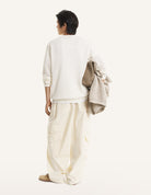 Maglione ecru in cotone a maglia aperta - YES SHOPMaglioniMAISON KITSUNEQM00807KT1197-0383-XXS1444208863771