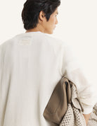 Maglione ecru in cotone a maglia aperta - YES SHOPMaglioniMAISON KITSUNEQM00807KT1197-0383-XXS1444208863771