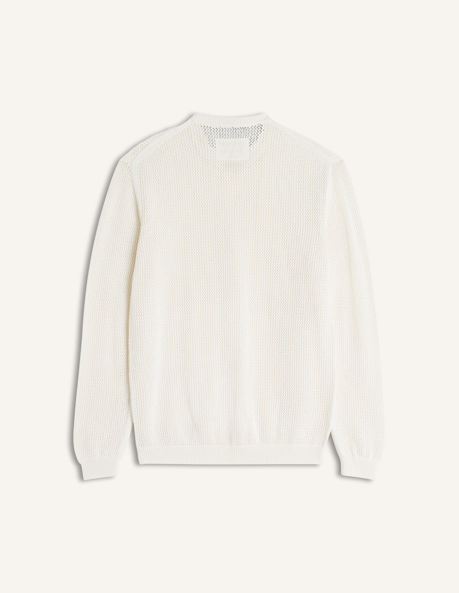 Maglione ecru in cotone a maglia aperta - YES SHOPMaglioniMAISON KITSUNEQM00807KT1197-0383-XXS1444208863771