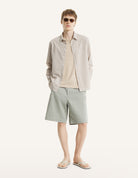 Bermuda verde acqua con elastico in vita - YES SHOPBermudaMAISON KITSUNEQM01404WW9107-XXS9840031776771