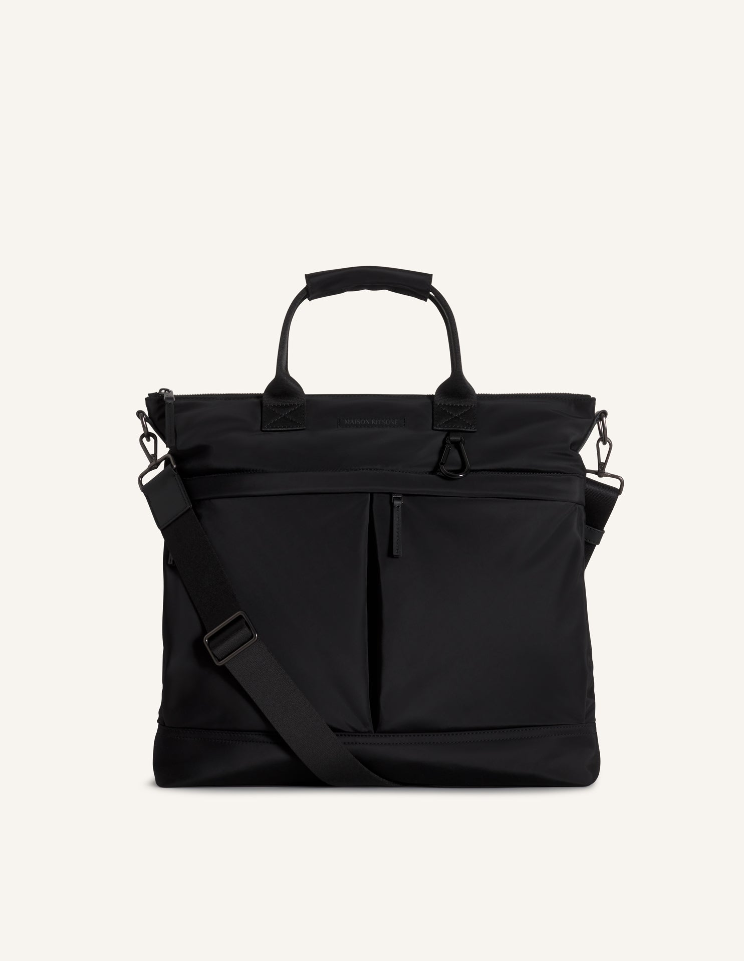 Borsa tote in nylon nera - YES SHOPBorse a spallaMAISON KITSUNEQU05112WB0043-P199-Taglia unica1731108863771
