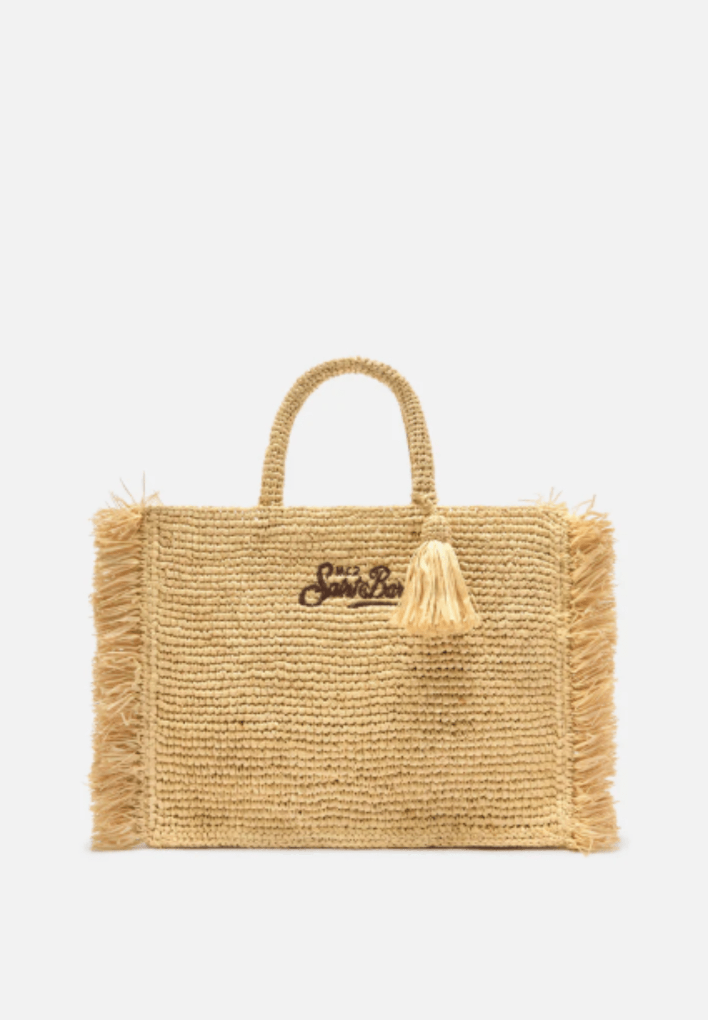 Borsa Vanity in raffia minimal con nappina e frange - YES SHOPBorse a spallaMC2 SAINT BARTHVANI044/00261L-Taglia unica1325104964771