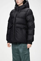 Puffer Alta Aline nero oversize con cappuccio - YES SHOPGiubbottiRAINS16980-37756273710971