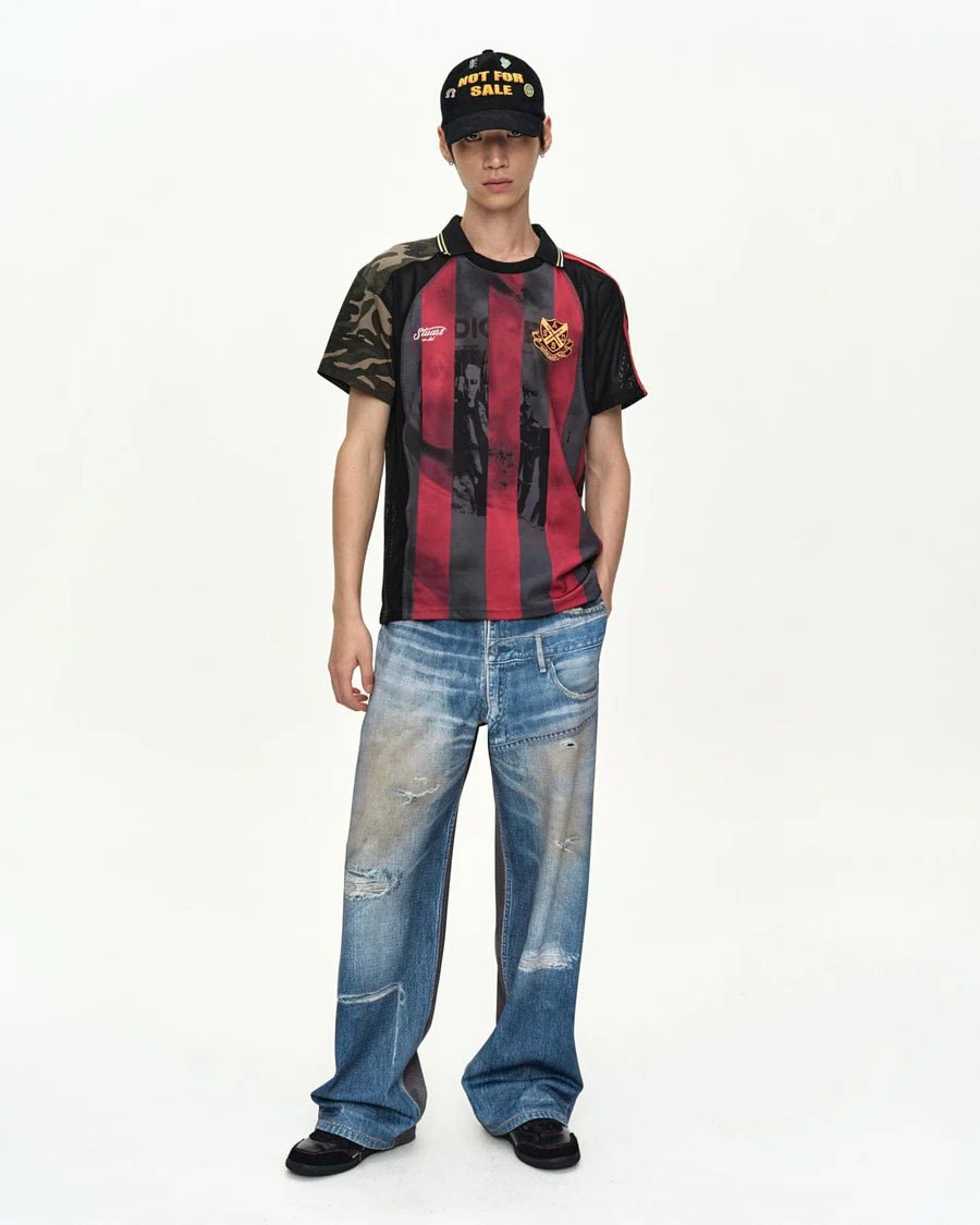 T-shirt rossa da calcio rielaborata - YES SHOPT-shirtANDERSON BELLATB1584M-XXS