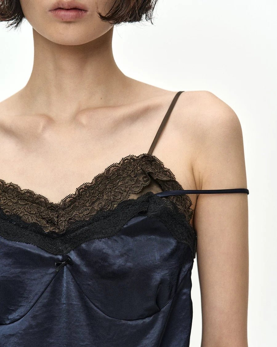 Abito reworked con top lingerie e gonna patchwork - YES SHOPAbitiADSB ANDERSSON BELLATB1570W-XXS
