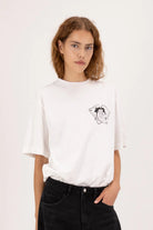 T-shirt boxy bianca Sammy con logo - YES SHOPT-shirtICON DENIMSAMMY-XXS