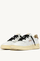 Sneakers medialist low in pelle bianca e cavallino leopard - YES SHOPScarpe sportiveAUTRYAULW-OC02-IT 361540440454871