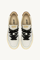 Sneakers medialist low in pelle bianca e cavallino leopard - YES SHOPScarpe sportiveAUTRYAULW-OC02-IT 361540440454871