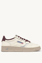 Sneakers medialist low in pelle bordeaux e argento - YES SHOPScarpe sportiveAUTRYAULW-NE19-IT 361340440454871