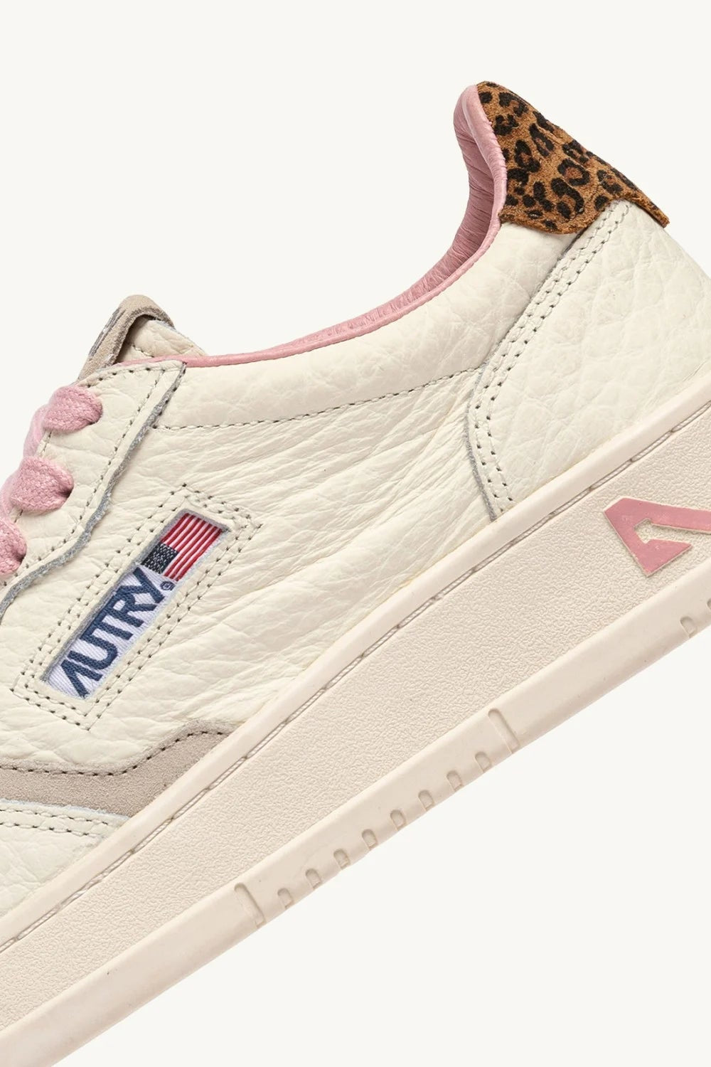 Sneakers medialist low in pelle rosa, sand e leopard - YES SHOPScarpe sportiveAUTRYAULW-NZ01-IT 36