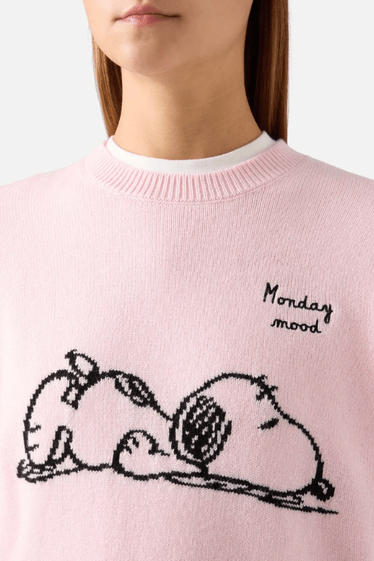 Maglione Tessa Snoopy Sleepy Monday rosa - YES SHOPMaglioniMC2 SAINT BARTHTESS001/03933M-6