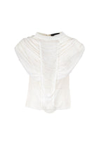 Blusa Stirling bianca con frange frontali - YES SHOPBluseTPNSTIRLING-XXS