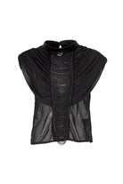 Blusa Stirling nera con frange frontali - YES SHOPBluseTPNSTIRLING-XXS