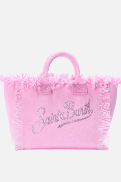 Borsa Colette in canvas di cotone rosa con strass - YES SHOPBorse a tracollaMC2 SAINT BARTHCOL0001/00403L-Taglia unica5135104964771