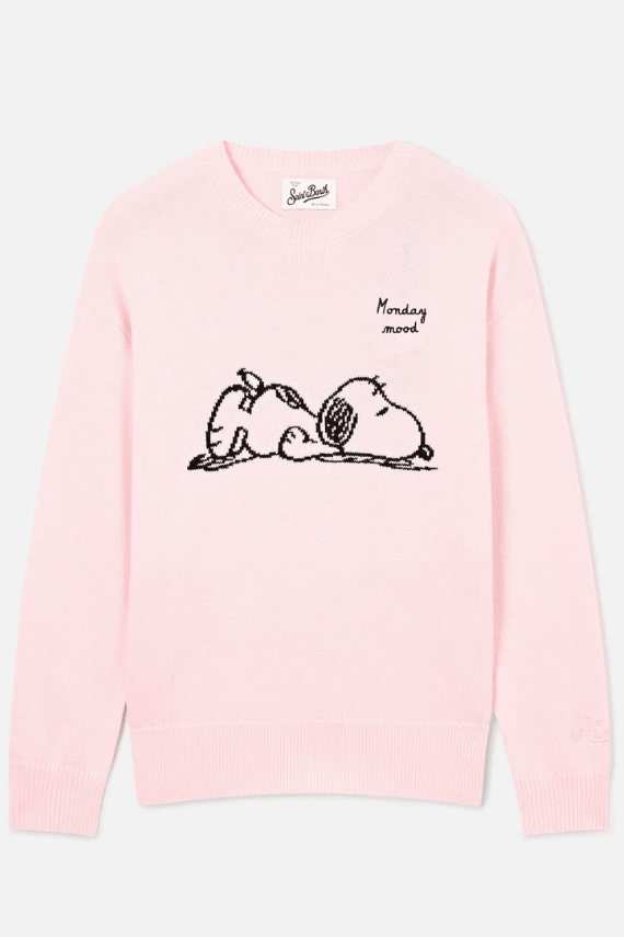 Maglione Tessa Snoopy Sleepy Monday rosa - YES SHOPMaglioniMC2 SAINT BARTHTESS001/03933M-6