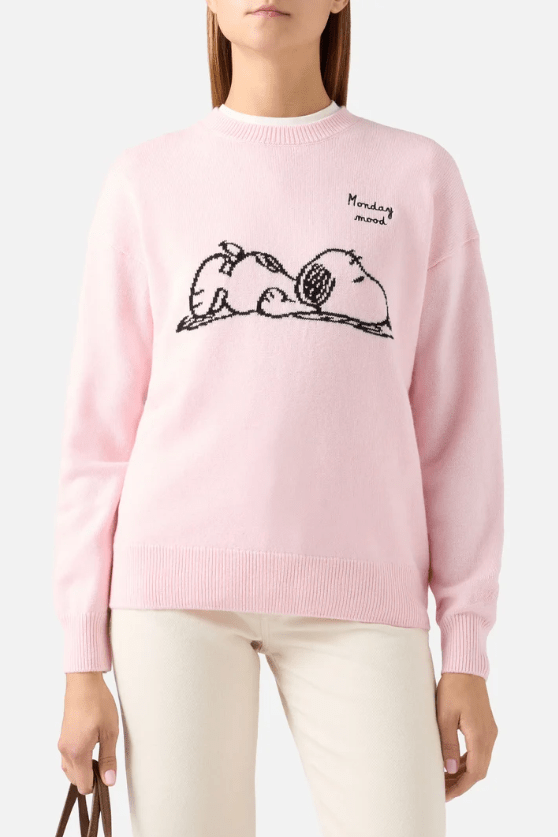 Maglione Tessa Snoopy Sleepy Monday rosa - YES SHOPMaglioniMC2 SAINT BARTHTESS001/03933M-6