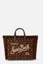 Borsa Vanity Mini in tweed marrone e panna - YES SHOPBorse a tracollaMC2 SAINT BARTHVAMI032/04136M-Taglia unica