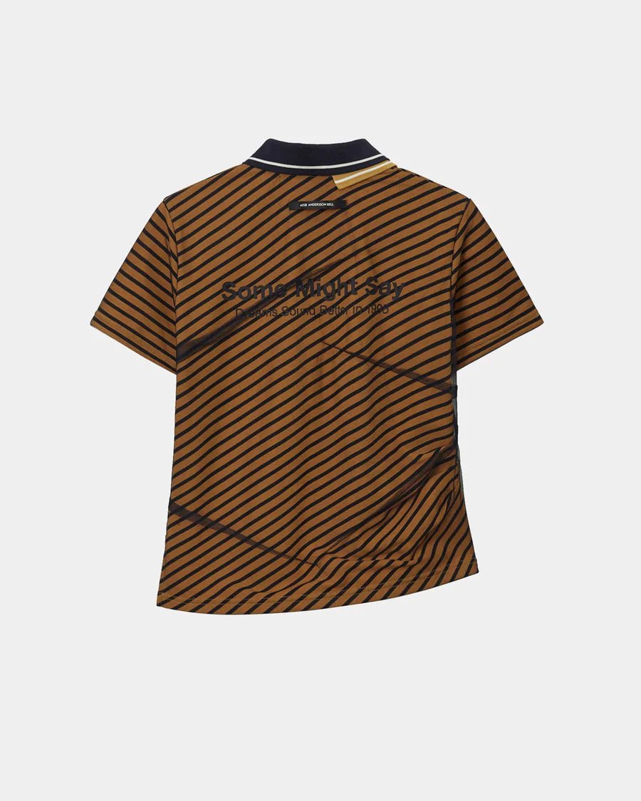 Polo twist arancio a righe in piqué con velo in raso - YES SHOPPoloADSB ANDERSSON BELLATB1564W-XXS