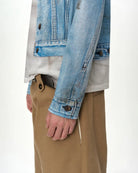 T-shirt bianca con stampa denim trompe - l'oeil - YES SHOPT-shirtANDERSON BELLATB1548U-XXS