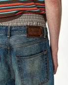 Jeans wide leg con doppia banda check - YES SHOPJeansADSB ANDERSSON BELLAPA910U-W24