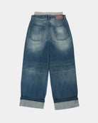 Jeans wide leg con doppia banda check - YES SHOPJeansADSB ANDERSSON BELLAPA910U-W24