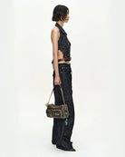 Halter top Upside - Down in denim scuro - YES SHOPTopADSB ANDERSSON BELLATB1573W-XXS
