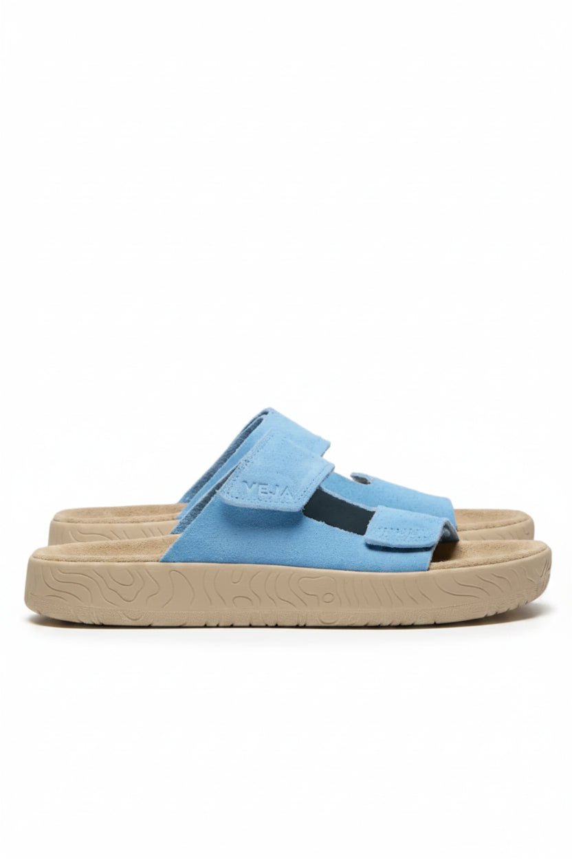 Ciabatta Etna in suede azzurra e mandorla - YES SHOPSandaliVEJASA3221353A-IT 365288349676771