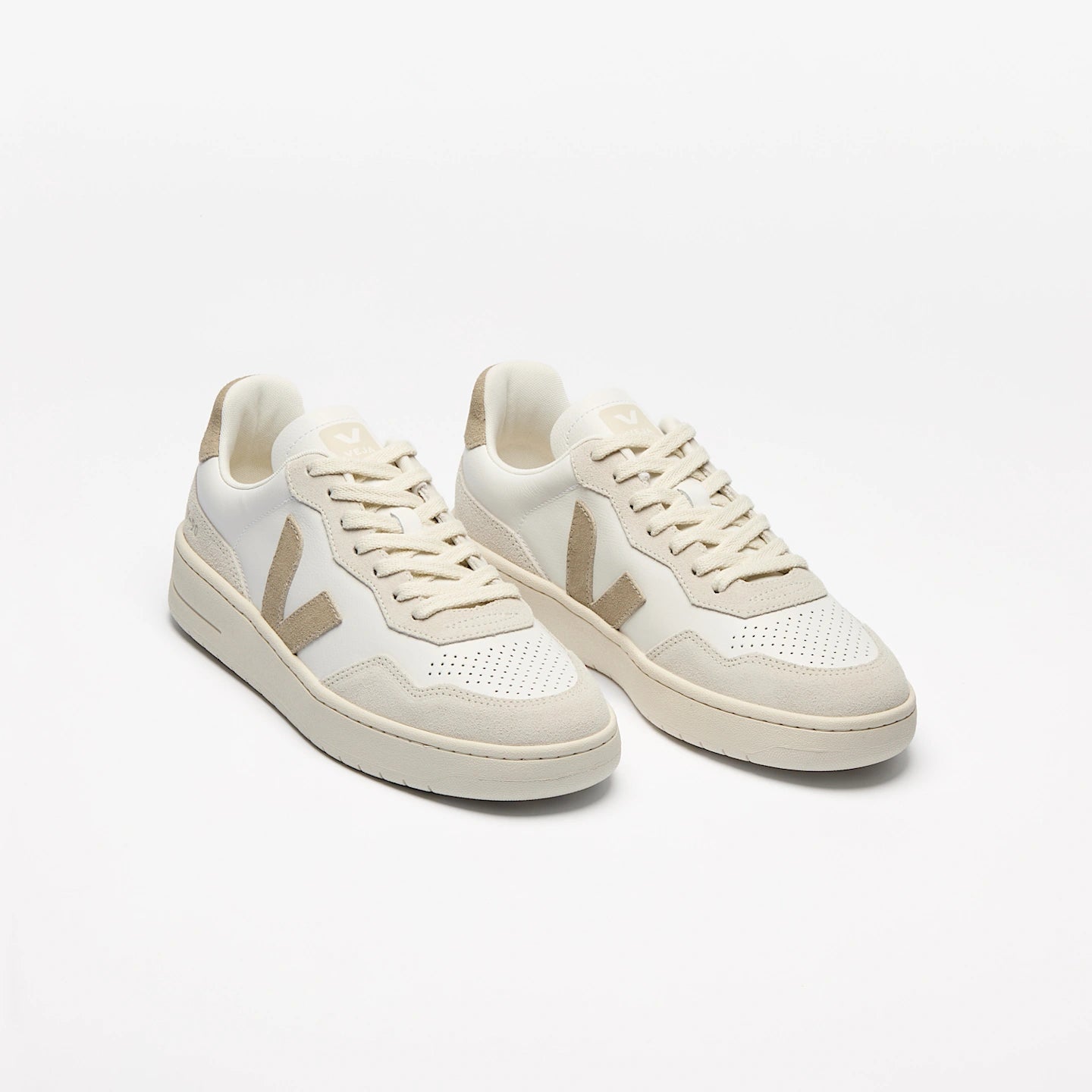 Sneakers V - 90 in pelle bianco e taupe - YES SHOPSneakersVEJAVD2020909BP1P08-IT 387456560901771